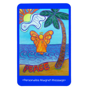 Guardian Angel Beach Art Custom Rechthoekmagneten Magneet