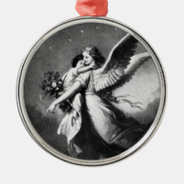 Guardian Angel bij nacht Metalen Ornament