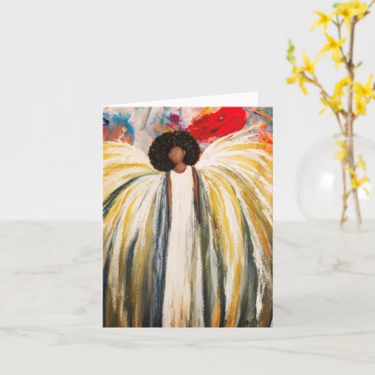 Guardian Angel Blank Kaart (Gele Bloem)