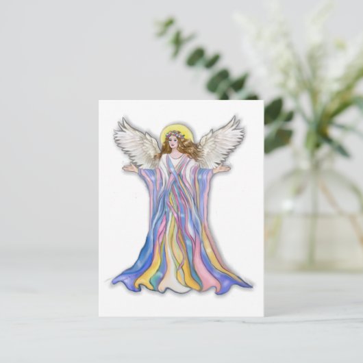 Guardian Angel Blessing Briefkaart (Staand voorkant)