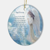Guardian Angel Blessings Ceramic Ornament (Links)