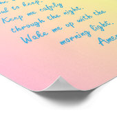 Guardian Angel Boy Evening Prayer Poster (Hoek)