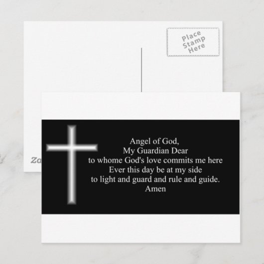 Guardian Angel Briefkaart (Voorkant / Achterkant)