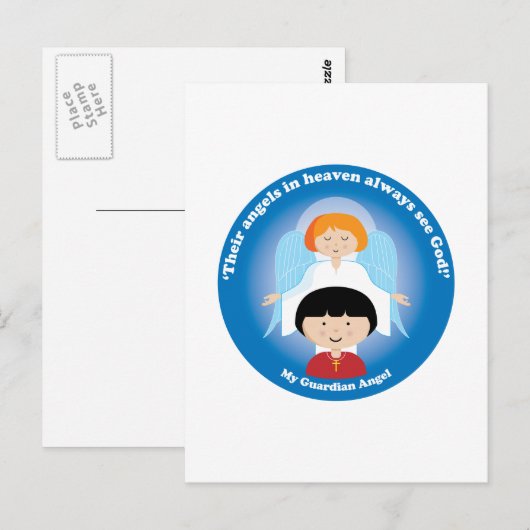 Guardian Angel Briefkaart (Voorkant / Achterkant)