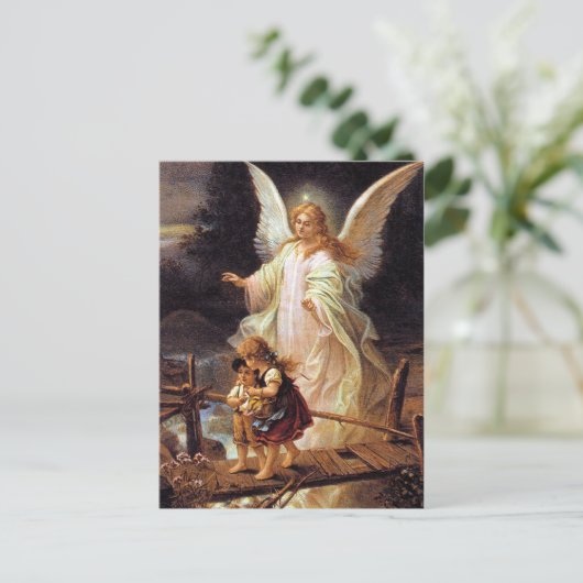 Guardian Angel Briefkaart (Staand voorkant)