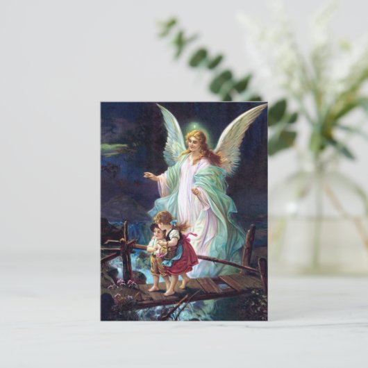 Guardian Angel Briefkaart (Staand voorkant)