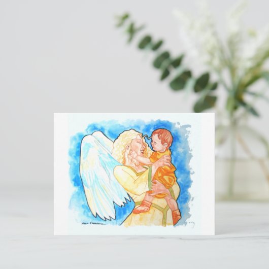 Guardian Angel Briefkaart (Staand voorkant)