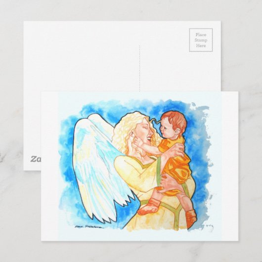 Guardian Angel Briefkaart (Voorkant / Achterkant)