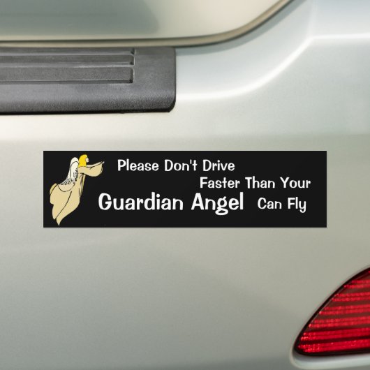 Guardian Angel Bumpersticker (Op auto)