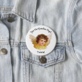 Guardian Angel Button Pin (In situ)