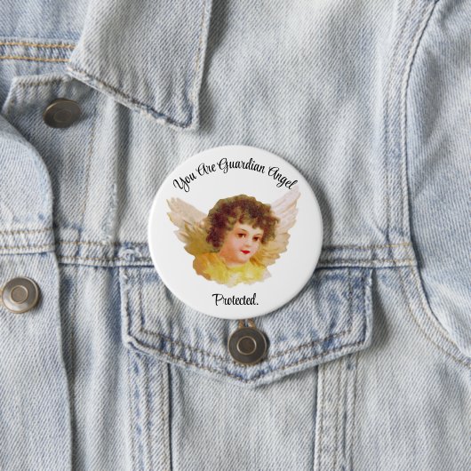 Guardian Angel Button Pin (In situ)