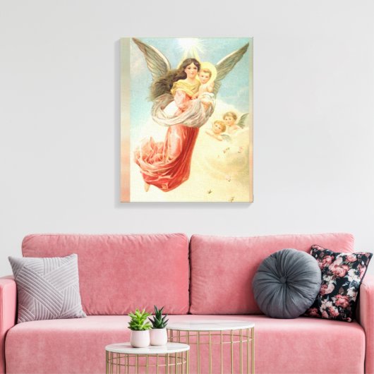 Guardian Angel Canvas Afdruk (Insitu (Woonkamer))