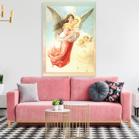 Guardian Angel Canvas Afdruk (Insitu (Woonkamer))