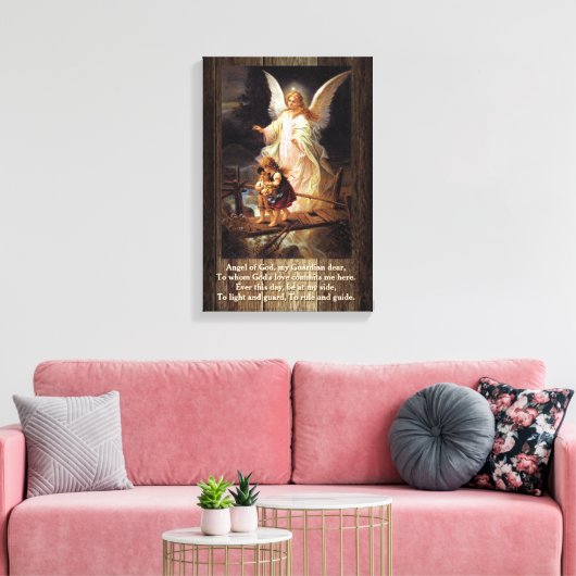  Guardian Angel Canvas Afdruk (Insitu (Woonkamer))