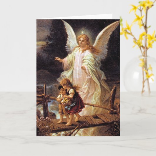 Guardian Angel Card Kaart (Gele Bloem)
