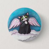 Guardian Angel Cat Button (Voorkant)