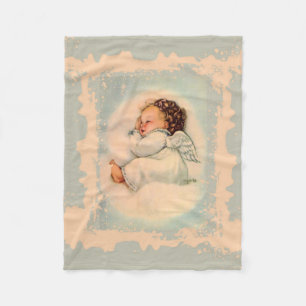 Guardian Angel Cherub-baby die in Cloud slaapt Fleece Deken