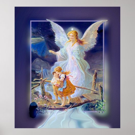 Guardian Angel, Children and Bridge (exclusief) Poster (Voorkant)