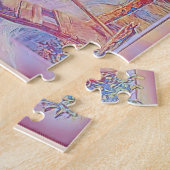 Guardian Angel, Children and Bridge in Pastel Legpuzzel (Zijkant)