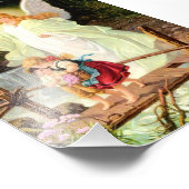 Guardian Angel Children Bridge Lindberg Foto Afdruk (Hoek)