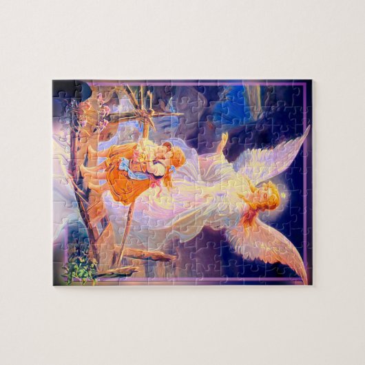 Guardian Angel, Children en Bridge Jigsaw Puzzle Legpuzzel (Horizontaal)