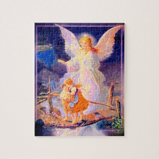 Guardian Angel, Children en Bridge Jigsaw Puzzle Legpuzzel (Verticaal)