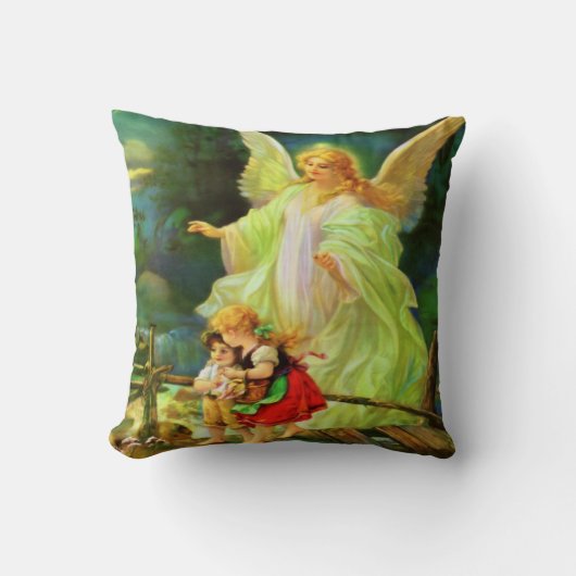 Guardian Angel & Children Pillow Kussen (Voorkant)