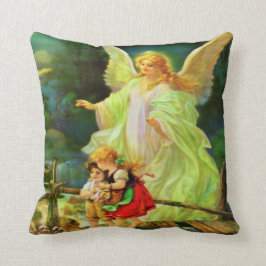 Guardian Angel & Children Pillow Kussen