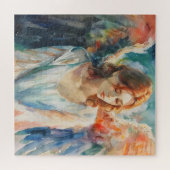 Guardian Angel Christendom Waterverf Legpuzzel (Horizontaal)