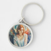 Guardian Angel Christendom Waterverf Sleutelhanger (Voorkant)