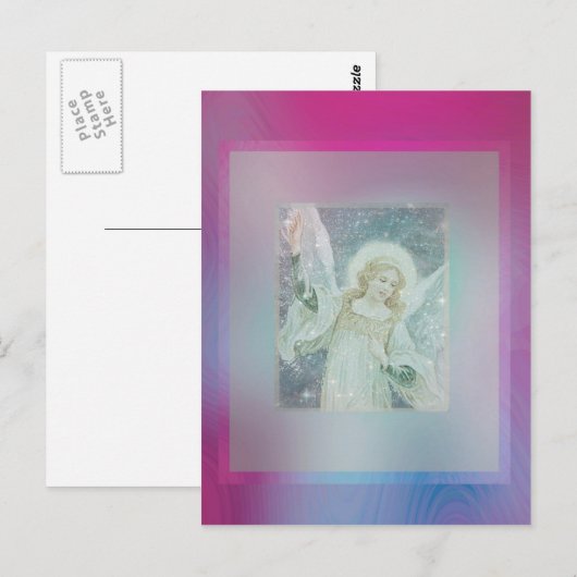 Guardian Angel Collage van Amelia Carrie Briefkaart (Voorkant / Achterkant)