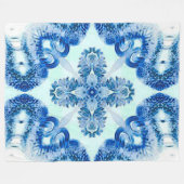 Guardian Angel Cross Grunge Pattern Fleece Deken (Voorkant (Horizontaal))