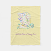 Guardian Angel Custom Soft Fleece Baby Blanket (Voorkant)