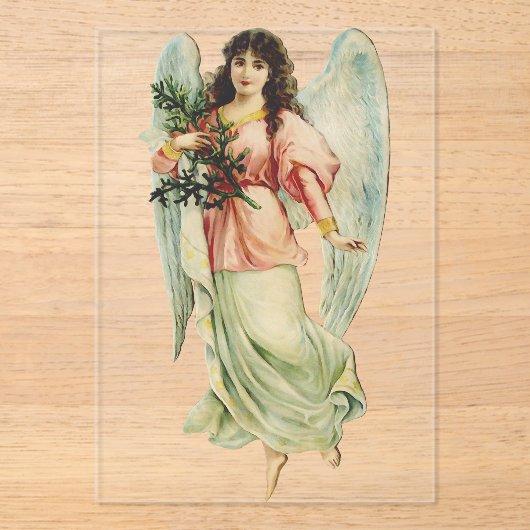 Guardian Angel Divine Watchfulness & Grace Art Acryl Uitnodigingen (Voorkant)