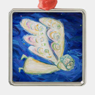 Guardian Angel en Baby Holiday Gift Ornaments Metalen Ornament