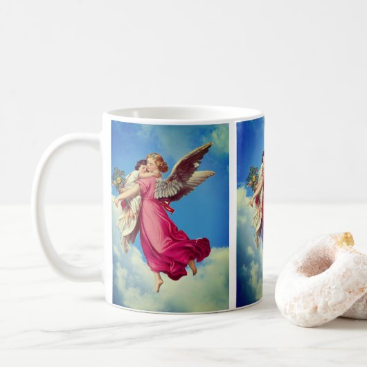 Guardian Angel en Child Art Koffiemok (Met donut)
