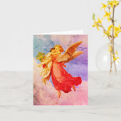 Guardian Angel en Child Art Note Kaart (Gele Bloem)