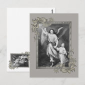 Guardian Angel en Child Briefkaart (Voorkant / Achterkant)