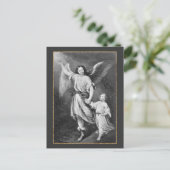 Guardian Angel en Child Briefkaart (Staand voorkant)