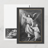 Guardian Angel en Child Briefkaart (Voorkant / Achterkant)