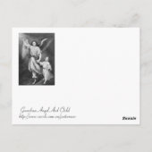 Guardian Angel en Child Briefkaart (Achterkant)