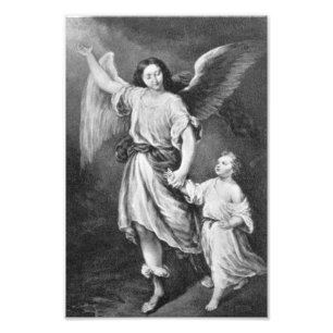 Guardian Angel en Child Foto Afdruk