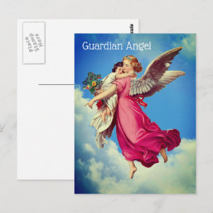 Guardian Angel en Child Inspirerend Briefkaart