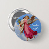 Guardian Angel en Child Inspirerend Button (Voorkant /achterkant)
