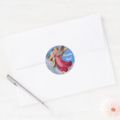Guardian Angel en Child Inspirerend Ronde Sticker (Envelop)