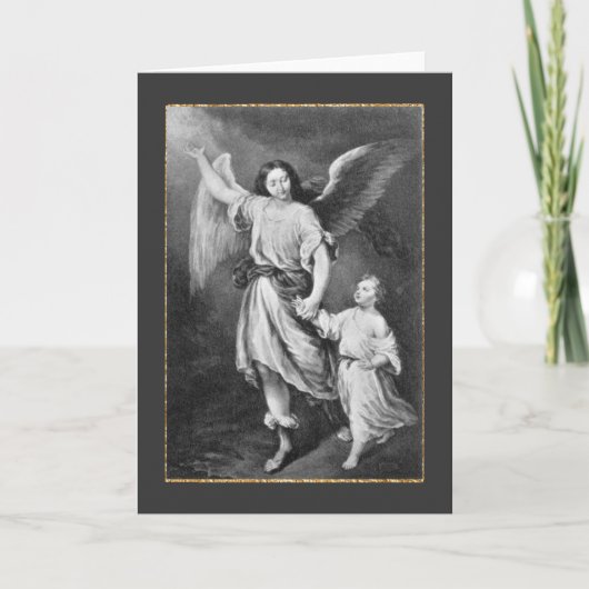 Guardian Angel en Child Kaart (Voorkant)