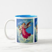 Guardian Angel en Child Personalized Tweekleurige Koffiemok (Links)