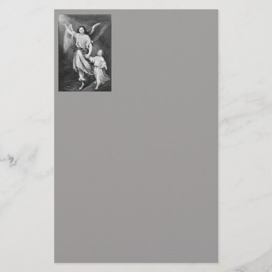 Guardian Angel en Child Stationery Briefpapier (Voorkant)