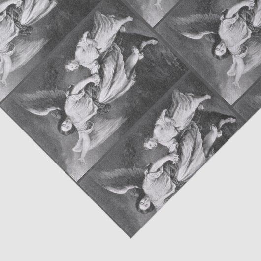 Guardian Angel en Child Tissue Paper Tissuepapier (Detail)