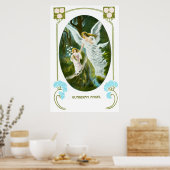 Guardian Angel en girl Poster (Keuken)